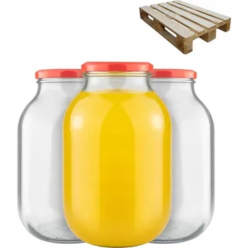 Zavařovací sklenice POLOPALETA ZAVAŘOVACÍ SKLENICE 4L 108ks - 18 SVÁRŮ ZAVAŘENINY