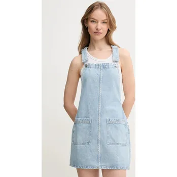 Dámské šaty Džínové šaty Pepe Jeans VESTA STUD modrá barva, mini, PL953720 50X, vel. L