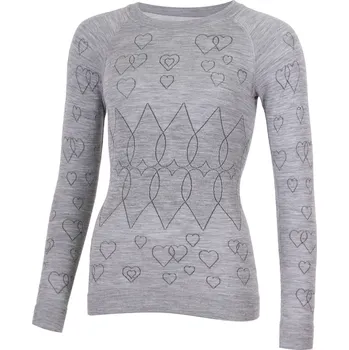 Lasting Mia dámské merino triko 8449 šedé L/XL