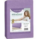 Bellatex Prostěradlo Mikroflanel světlá fialová, rozměr 90x200 cm