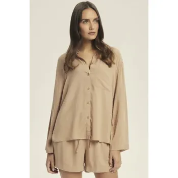 Dámské pyžamo Dámské krátké pyžamo Esotiq Corenso Mocca L