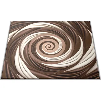 Kuchyňské prkénko Glasdekor Skleněné prkénko abstrakt čokoládová spirála Prkénko: 30x20cm