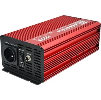 Měnič napětí Měnič napětí CARSPA P1000 24V/230V 1000W čistá sinusovka USB