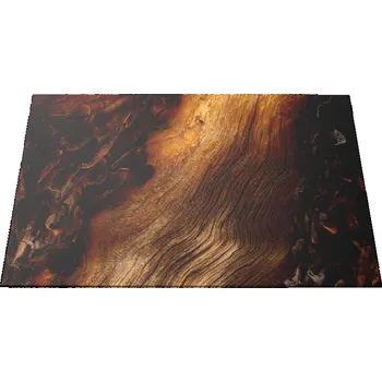 Kuchyňské prkénko Glasdekor Skleněné prkénko stopy ohně na dřevě Prkénko: 30x20cm