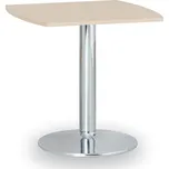 Konferenční stolek ZEUS II, 66x66 cm, chromovaná podnož, bříza 105879947