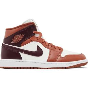 Dámské tenisky Air Jordan Jordan 1 Mid Dusty Peach Night Maroon (W) hnědá 44