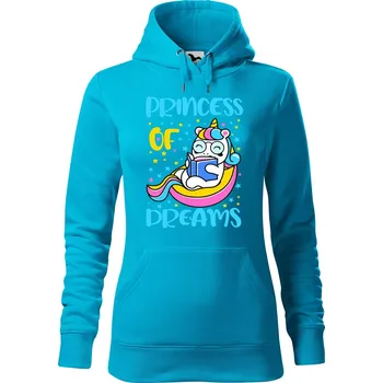 Pánská mikina Dámská mikina Princess of dreams Velikost (žena): XL, Vyberte barvu: Tyrkysová