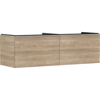 Koupelnový nábytek Skříňka pod umyvadlo pod desku Hansgrohe Xelu Q 156x49,5x55 cm přírodní dub 54072000