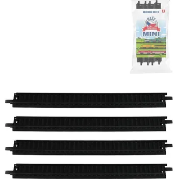 Vláček a vláčkodráha Naše železnice mini kolej rovná set 4ks doplněk k vláčkodráze