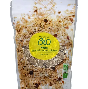 Monoprix BIO Müsli se sušenými plody 375g