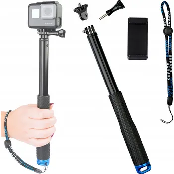 Selfie tyč Selfie tyč monopod 100 cm stativ pro GoPro Hero 5 4 3+ 3