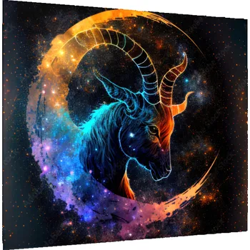 Obraz Glasdekor Obraz skleněný znamení zvěrokruhu Kozoroh Rozměry-čtverec: 50 x 50 cm