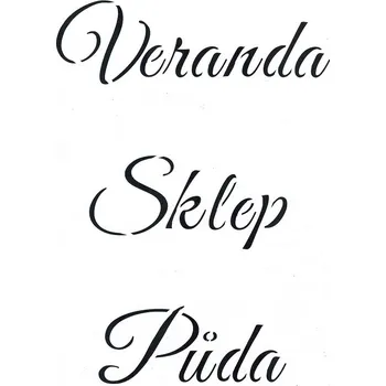 Šablona plastová pro kreativní tvoření - A5 - T47