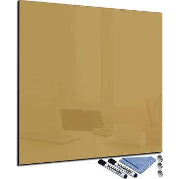 Kancelářský nábytek Glasdekor Magnetická skleněná tabule 70x70cm Barva: Lehce hnědá, Rozměr V/Š: 70x70cm