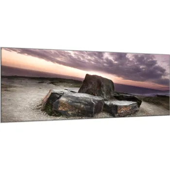 Obraz Glasdekor Obraz skleněný kámen na pobřeží Cornwallu Rozměry-obdélník V/Š: 30 x 60 cm