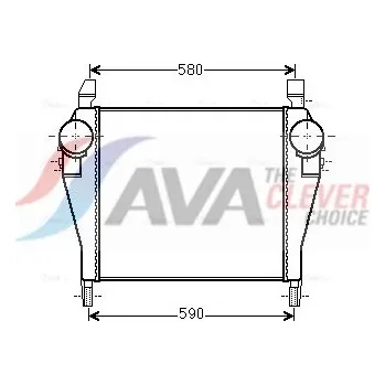 Příslušenství pro turbodmychadlo Chladič turba AVA 20021015