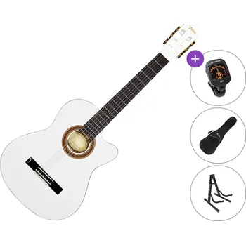 Klasická kytara Valencia VC104TC SET 4/4 White Klasická kytara