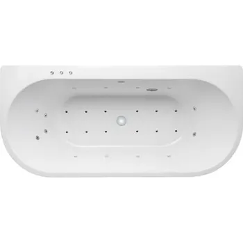 Vana Masážní volně stojící vana SAT 160x75 cm akrylát levá bílá SIKOHMLOLI160L