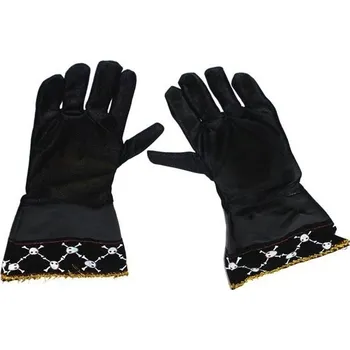 Karnevalový doplněk Rukavice pirát černé