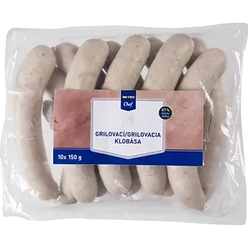 Příslušenství pro gril Metro Chef Klobása grilovací 10x150g 1.5kg