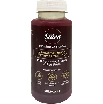 Delmart Lisovaná šťáva granátové jablko hrozny lesní plody 250ml