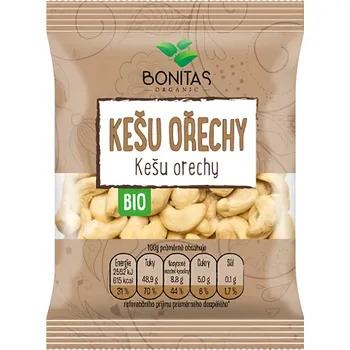 BONITAS BIO Kešu ořechy W320 100g