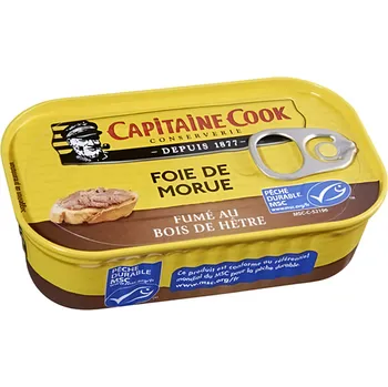 konzervovaná ryba Capitaine Cook Uzená tresčí játra 140g