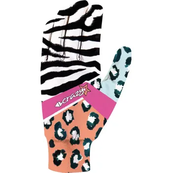 Rukavice CRAZY Gloves Touch, Black-Zebra velikost: XS/S