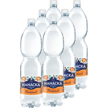 Voda Hanácká Kyselka Minerální voda pomeranč 6x1,5L 9l