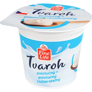 Fine Life Tvaroh polotučný 250g