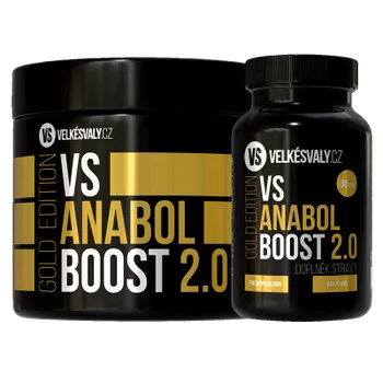 Anabolizér Velkésvaly.cz 1+1 Sleva VS Anabol Boost 2.0 Gold, 240 cps. + 80 cps.