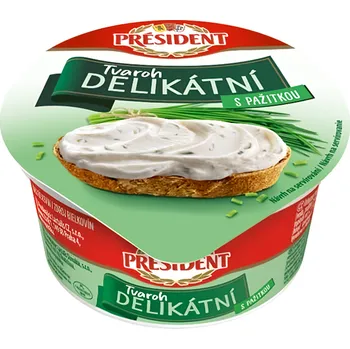 Président Delikátní Tvaroh Pažitka 125g