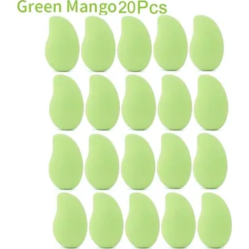 Make-up Houbičky na make up mango tvar | Kosmetické pomůcky | Aplikátor make upu - Zelené mango 20 ks - 4