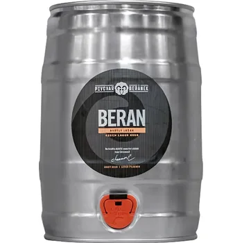 Pivo Pivovar Beránek Beran světlý ležák 12° 5l