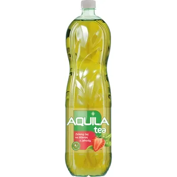 Limonáda Aquila Ledový čaj zelený s jahodou 1.5l