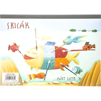 Výtvarný papír Papírny Brno Skicák A4 10ks