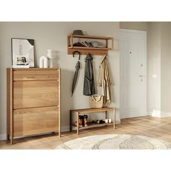Předsíňová stěna Nábytek do předsíně z dubového masivu AMPI, dub přírodní