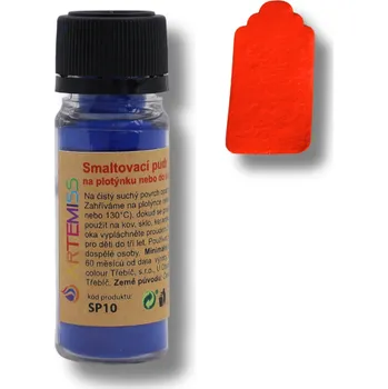 Speciální výtvarná barva ARTEMISS Smaltovací pudr Vyberte velikost: 10g, Vyberte odstín: 52 červená