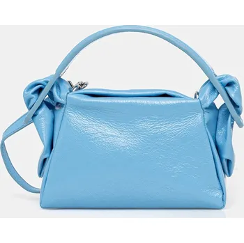 Kabelka Kožená kabelka Kenzo modrá barva, FF62SA808L02 55X, vel. ONE SIZE