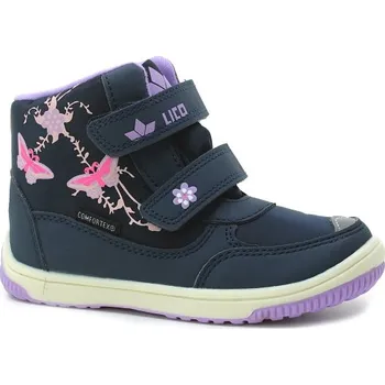 Dívčí zimní obuv LICO Forli V 600126 marine/lila, dětská zimní obuv vel.23 (LICO Forli V 600126)