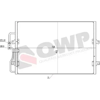 Výparník klimatizace QWP Kondenzátor klimatizace QWP WAC452