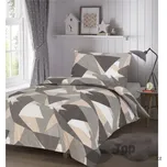 Flanelové povlečení 140x200+70x90 Triangl