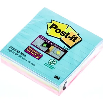 Samolepící bloček Post It Bloček Mia, 101x101mm, 70listů 3ks