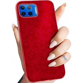 Pouzdro na mobilní telefon Zadní Kryt Hello Case pro Motorola Moto G 5G Plus červený