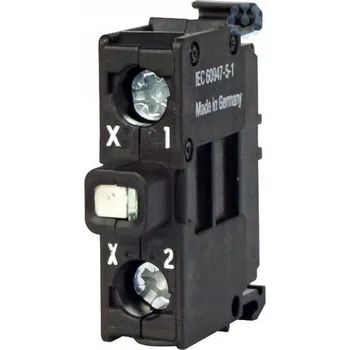 vypínač OBJÍMKA S BÍLOU LED DIODOU 230V AC M22-LEDC230-W 216566