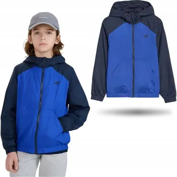 Chlapecká bunda 4F Chlapecká přechodová bunda - modrá, Velikost 158 (12-13 let)