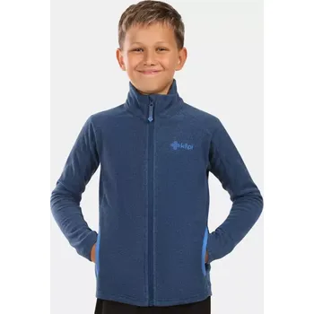 Dětská móda Dětská fleece mikina KILPI GLAMER-J ZJ0203KI TMAVĚ MODRÁ 134