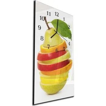 Hodiny Glasdekor Nástěnné hodiny plátky ovoce mix 30x60cm Materiál: plexi