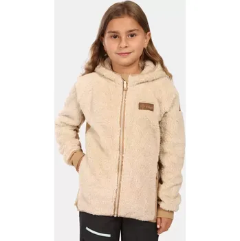 Dětská móda Dívčí fleece mikina KILPI NORKA-JG ZJ0207KI BÉŽOVÁ 98