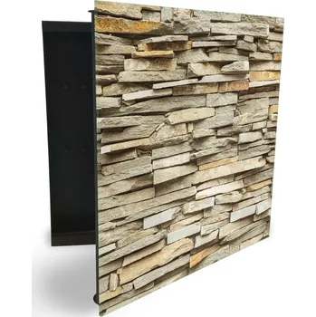 Skříňka na klíč Glasdekor Skříňka na klíče pískový obklad Otevírání: Pravé, Barva skříňky: Černá